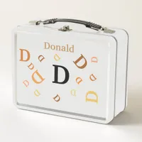 Lunch Box - Jumbled Letters in Orange