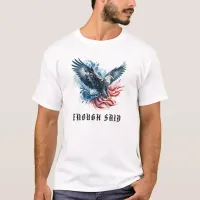 *~* AP16 American Flag .. USA Bald Detail EAGLE T-Shirt