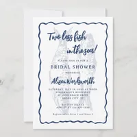 Two Less Fish in the Sea Nautical Bridal Shower Invitation