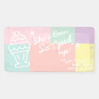 She's Been Scooped Up! Ice Cream Bridal Shower Banner