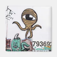 Graffitti Aliens Magnet