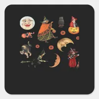 Whimsigoth Halloween Pack Classic Square Sticker