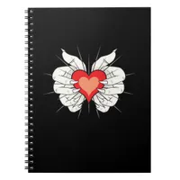 Skeleton Hands Heart Classic Notebook