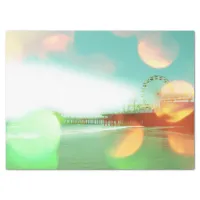 Santa Monica Pier Green Orange Sparkles Edit Tissue Paper