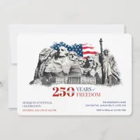 America's Semiquincentennial 250 Years of Freedom Invitation