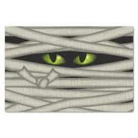 Mummy Eyes Halloween Green ID685 Tissue Paper