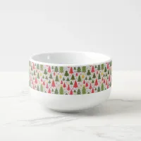 Multicolor Christmas Tree Soup Mug