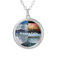 Niagara Falls New York Photo Views Silver Plated Necklace