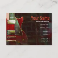 GUITAR Musicalia Business Card