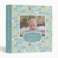 Memories & Milestones Baby Book Binder for Boys