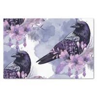 Watercolor Flowers Floral Raven Botanicals Tissue Paper