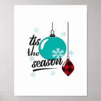 Tis The Season Classic Retro Clean Poster