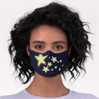 Golden Starburst Premium Face Mask