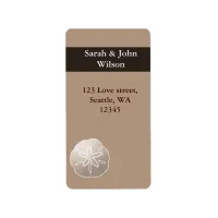 beach wedding,return address label