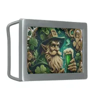 Enchanted Evening of Ale A Leprechauns Toast  Belt Buckle