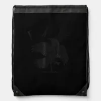 Crow, F-Caw-F Funny Bird Aesthetic Casual Drawstring Bag