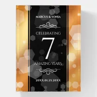 Elegant 7th Copper Wedding Anniversary Celebration Paperweight