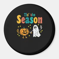 Tis Season Pumpkin Leaf Latte Fall Softball Magnet