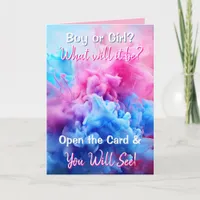 Gender Reveal | Asian Baby Girl Inside Card