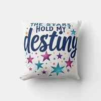 The stars hold my destiny throw pillow