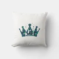 No Kings In America Freedom Aesthetic Throw Pillow