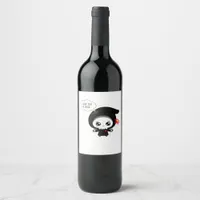 To Death - Funny Valentines Day Classic Wine Label
