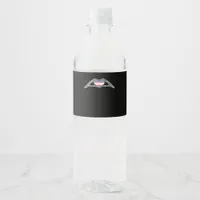 Bone Hands Heart Transgender Goth Minimal Style Water Bottle Label