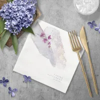 Wildflower Wedding Watercolor Paint Str Peri ID954 Paper Dinner Napkins