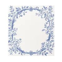 Blue Vintage Toile De Jouy Framed  Notepad
