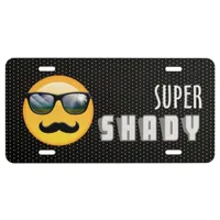 Emoji Super Shady ID230 License Plate