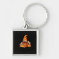 Tis The Season Gnomie Fall Coffee Retro Vintage Th Keychain