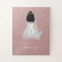 Niece Flower Girl Junior Bridesmaid Sweet Proposal Jigsaw Puzzle