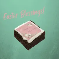 Easter Blessings Chocolate Brownies Ready To Serve