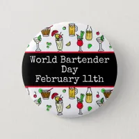 World Bartender Day is February 24th  Button