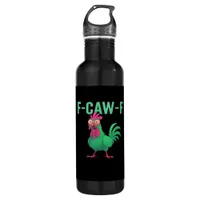 F-Caw-F Chicken Vintage Style Stainless Steel Water Bottle