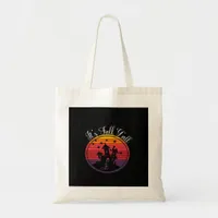 It’s Fall Y’all Vintage Halloween Scene Fall Tote Bag
