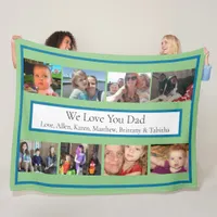 Personalized Family Photos | Gifts for Dad   Fleece Blanket