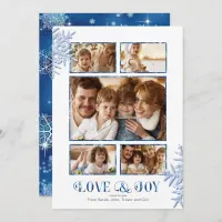 Prettiest Snowflakes Photo Template Blue ID846