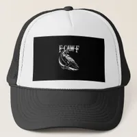 F-Caw-F Crow Womens Trendy Casual Trucker Hat