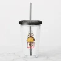 Let's Taco About It Acrylic Tumbler