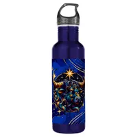 Horoscope Sign Taurus Zodiac Astrology Stainless Steel Water Bottle