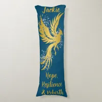 Glam Gold Phoenix Silver Glitter Monogram Blue |