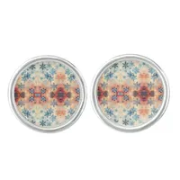 Vintage Snowflakes Pattern - Cufflinks