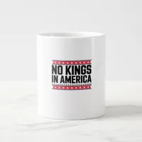 No Kings In America USA Minimal Clean Giant Coffee Mug
