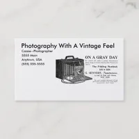 Photographer's Vintage Camera Business Card