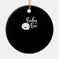 Baby Boo Halloween  Ceramic Ornament