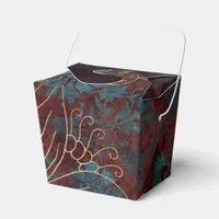 Vintage Floral Damask Favor Boxes