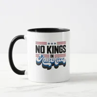 No Kings In America USA Retro Classic Mug