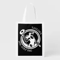 Personalized female Disc Golf  Grocery Bag