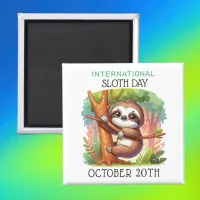 International Sloth Day | October 20th Magnet